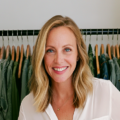 Jess Warren, contributing author at Vlarelie, wearing a white blouse and jeans in Nashville Tennessee